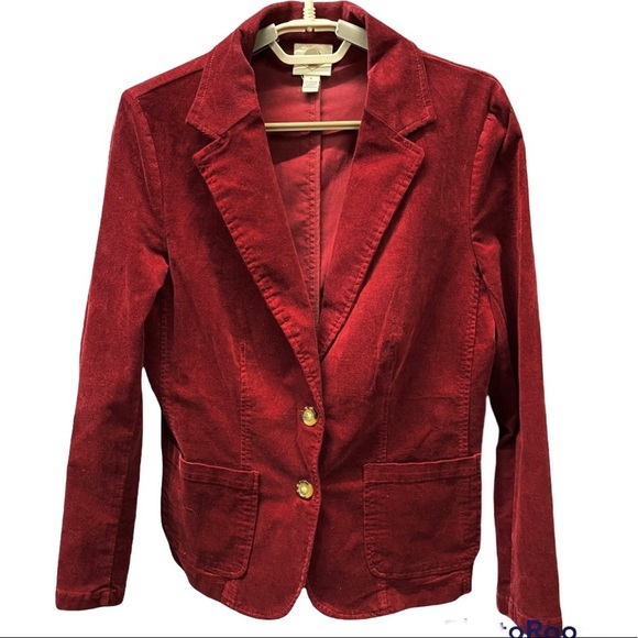St. John's Bay Jackets & Blazers - St.John's Bay Corduroy Women's Jacket size Small 2 button front work business